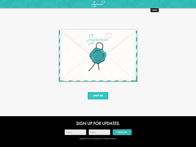 [Live] - Landing Page animation button envelope landing page sixpence