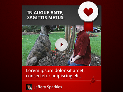 Video Gallery UI design ui