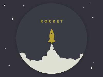 Rocket Logo avenir logo retro rocket seal simple space typography vintage