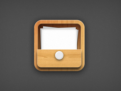 Icon (wip) brown drawer icons wood