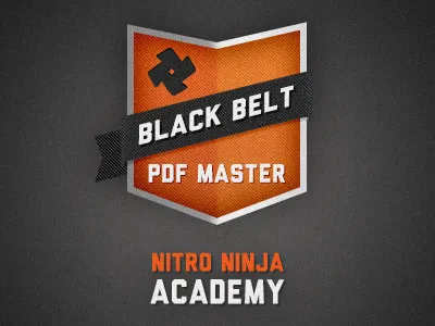 Ninja Academy Badge academy achievement badge belt black ninja