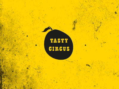 Tasty Circus black circus flag food gypsy hand drawn lemon tasty yellow