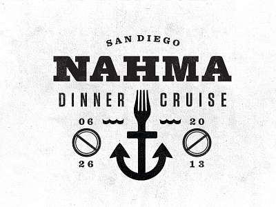 NAHMA Dinner Cruise 2013 branding logo mark typeography