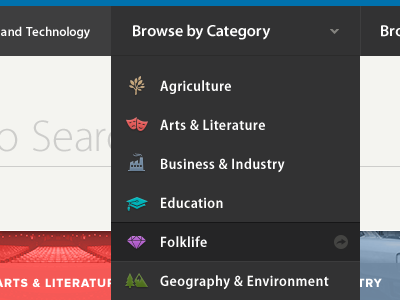 Browse by Category Dropdown dropdown icon icons interface light list menu minimal nav ui user interface