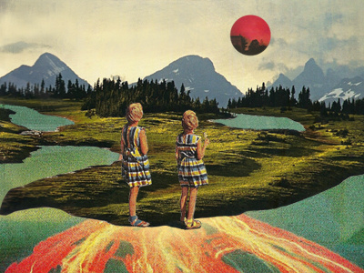 Hundred Waters - CMJ 2012 poster collage music poster