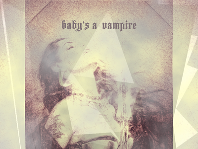 baby's a vampire design graphics poster