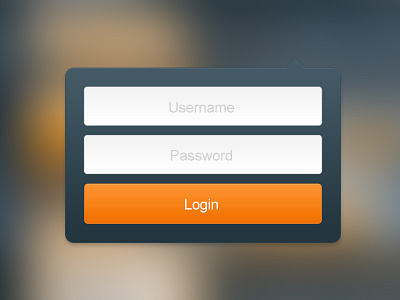 Quick Sign-in Form concept in login modal overlay sign