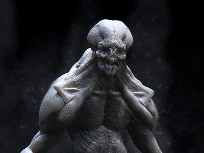 Monster Maquette 3d beast demon maquette monster sculpt zbrush