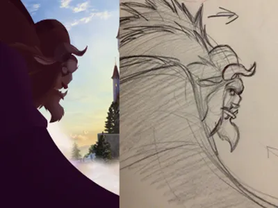 Beast final animation and rough compare animation