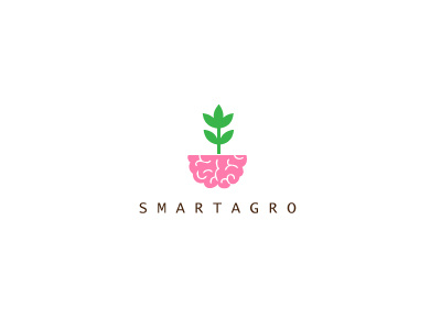 Smartagro agro brain brand branding brasil brazil chile custom design eco freelance freelancer id identidade identities identity inspiration leaf logo logodesign minimalist minimalistic plant restaurant romania santiago simple smart style