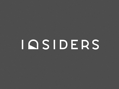 INSIDERS branding custom type identity lettering logo logotype michael spitz michaelspitz tunnel type typography wordmark