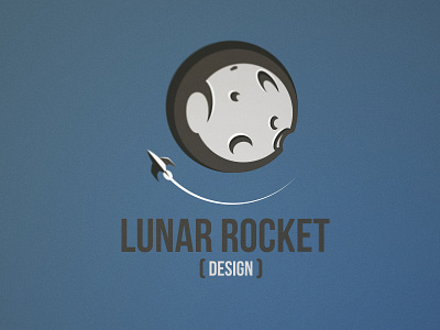 Lunar Rocket Design Realistic branding feedback identity logo lunar lunar rocket moon retro rocket