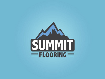 Summit Flooring art design illustrator logo typography