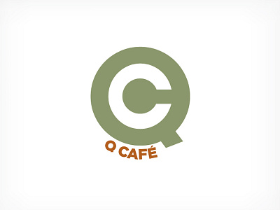 Logo idea for Q Cafe. cafe green logo orange q