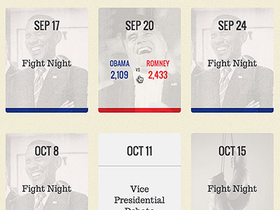 Bout Calendar on #SmackACandidate calendar data infographic political web