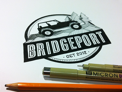 Freehand Friday badge freehand friday jeep marker pencil