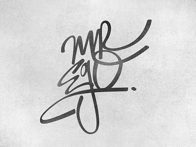 Mr Ego black calligraphy culture dedication ego flow lettering mr style tag texture