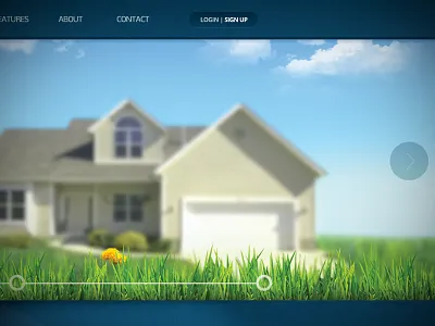 Grass Parallax Slider grass parallax web design