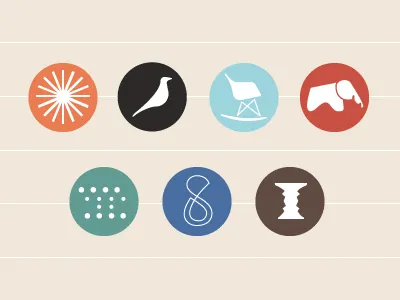 Eames Icons chair eames elephant furniture herman miller logo vintage