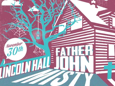 Father John Misty Print gig posters illustration music poster printmaking screen print