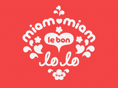 Miam-miam le bon lolo bon french le logo lolo miam miam