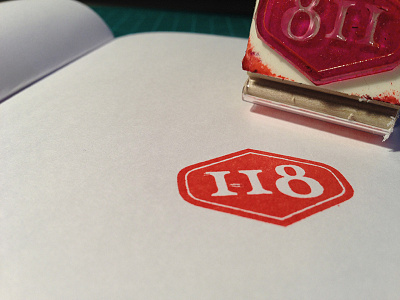 118 STAMP 118 bar branding pub red stamps