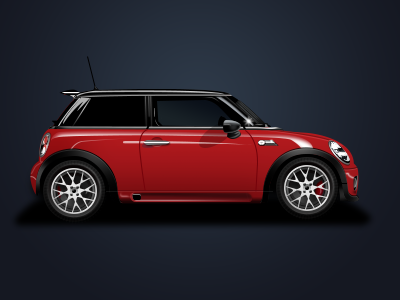 Minicooper auto car icon minicooper red