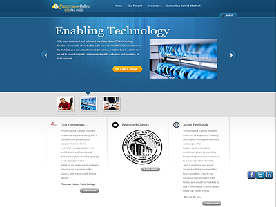 Proformance Calling Website call center call center services cms communication services missouri small business wordpress