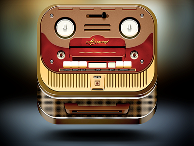 Russian Music Box Melodiya Mg-56 Icon box flare highlight icon ios lights logo melodiya music old old school reflections retro russia shadows