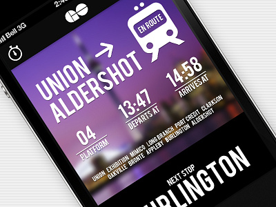 Transit App Concept app ios iphone simple travel ui web