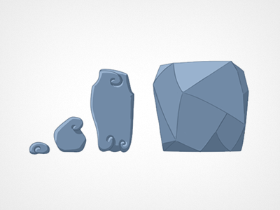 Stones asset game illustration stone