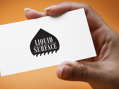 Liquid Surface business card graphic design logo