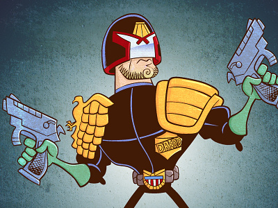 Judge Dredd comics illustration movies