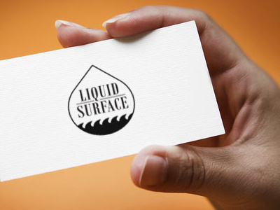 Liquid Surface (2) business card graphic design logo