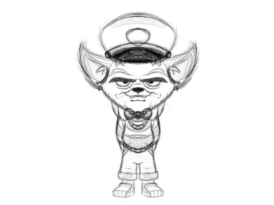 Character By AndyToonz cartoon character character design concept drawing pencil sketch