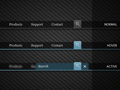 Hidden Search form hidden search ui