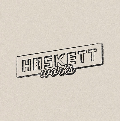 Haskett Works Logo Design brand brand design brand identity brand logo branding design graphic design graphic designer illustration logo logo design merch merch design