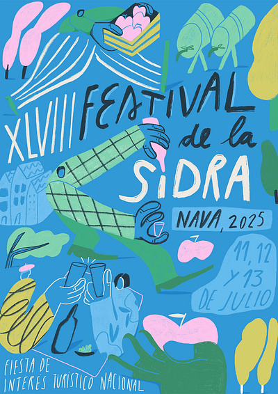 Cider Festival Poster Illustration festival flyer illustration poster