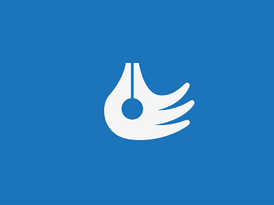 Pen Hand hand logo mark milash symbol