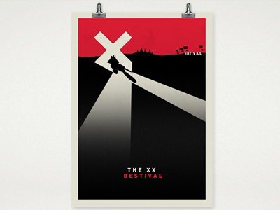 The XX Bestival Poster art bestival design font graphic graphics illustration illustrator photoshop poster press print rebecca rumble screen the xx