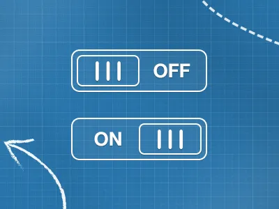Blueprint Switch blue blueprint draw interface ios iphone off on sketch switch tits toggle ui wireframe
