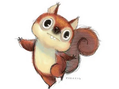 Dancing Squirrel character squirrel ssebong