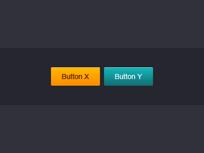 Pair of buttons button buttons clean green inner interface orange shadow stroke ui white yellow