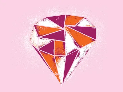 Fresh Cuts art diamond print screenprint texture