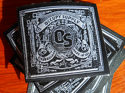 Occupy Supply Iron On Patches embroidery iron on logo occupy movement patches vintage