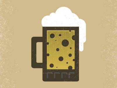 Beer And Cheese beer cheese foam mug swiss texture