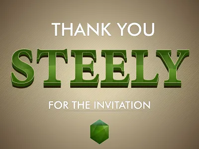 Thank you for invitation Steely invitation thank you thanks