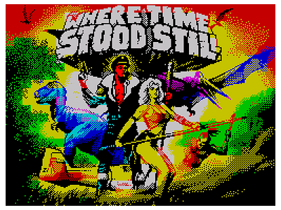 Where Time Stood Still pixel screensaver zx spectrum