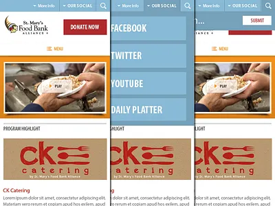 Multi-Nav menu multi nav navigation responsive search social