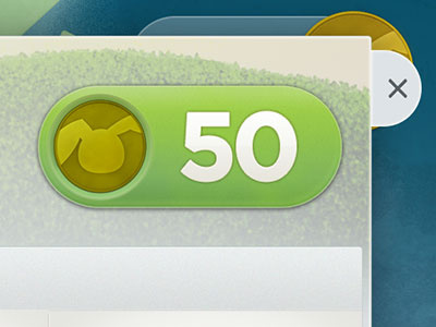 Lingual Journey Purchase Button app button coin green ipad modal popup tablet texture